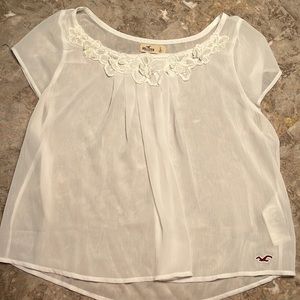 Hollister Sheer White Top